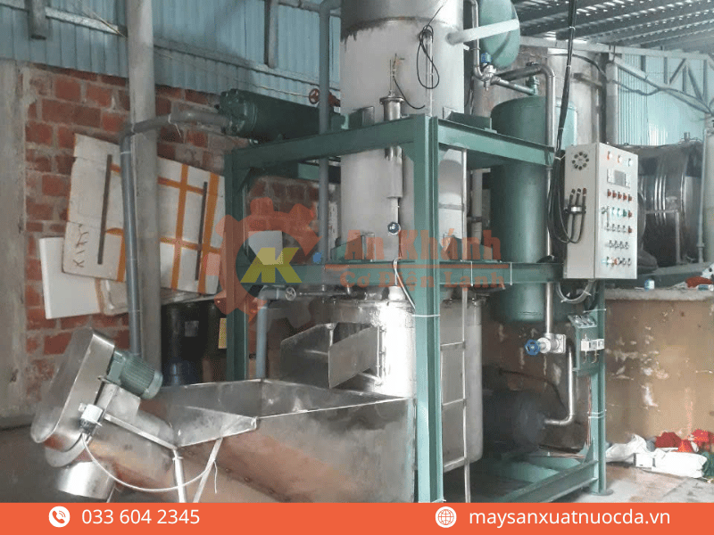 Cấu trúc chu trình xả đá trong máy đá viên công nghiệp