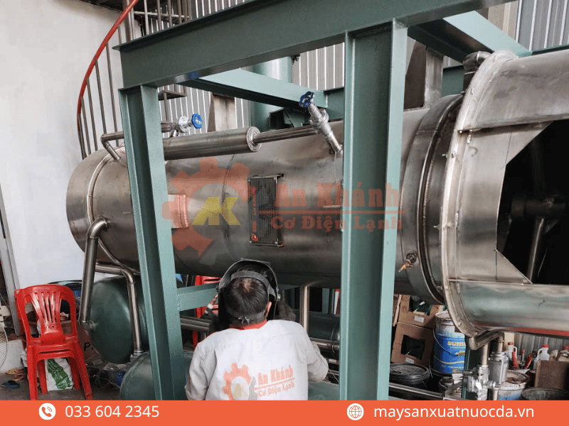 Giới thiệu sản phẩm máy làm đá viên 25 tấn