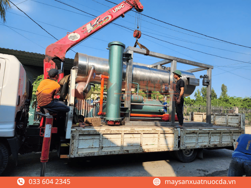 Giới thiệu sản phẩm máy làm đá viên 80 tấn